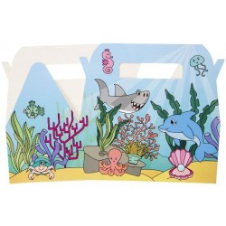 Boîte Carton Repas Menu Enfant Ocean