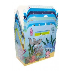 Boîte Carton Repas Menu Enfant Ocean