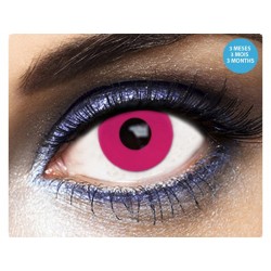 Lentilles Fantaisies Oeil Contour Rose- 3 Mois