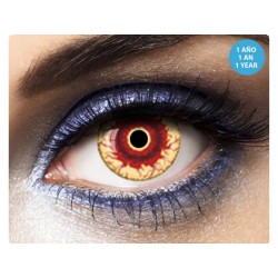 Lentilles Fantaisies Oeil Démon Jaune et Rouge - 1 An