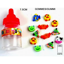 Biberon contenant 12 mini Gommes 