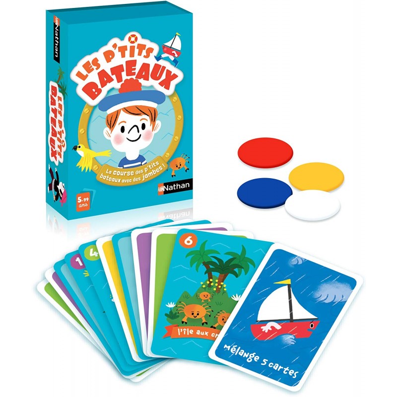 Jeux de cartes Les P'tits Bateaux - Nathan