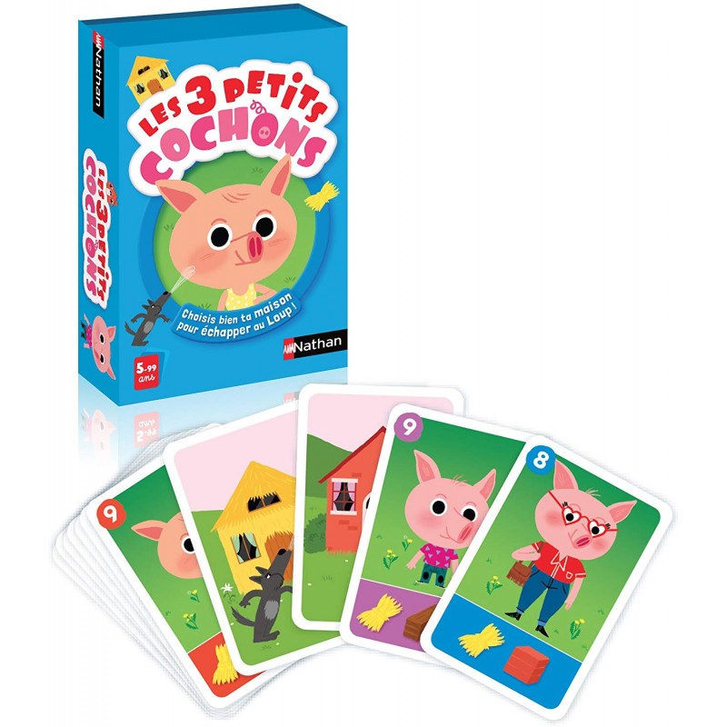 Jeu de Cartes Les 3 Petits Cochons - Nathan