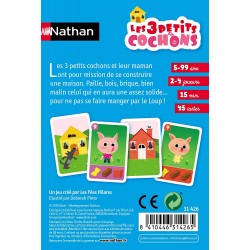 Jeu de Cartes Les 3 Petits Cochons - Nathan