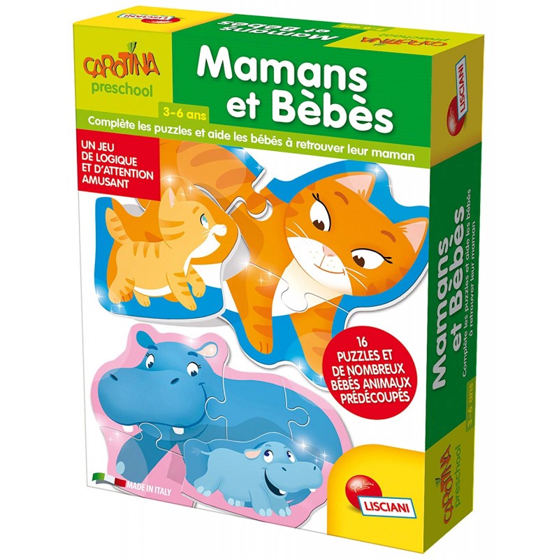 Puzzle D'Association Mamans Et Bébes - Lisciani