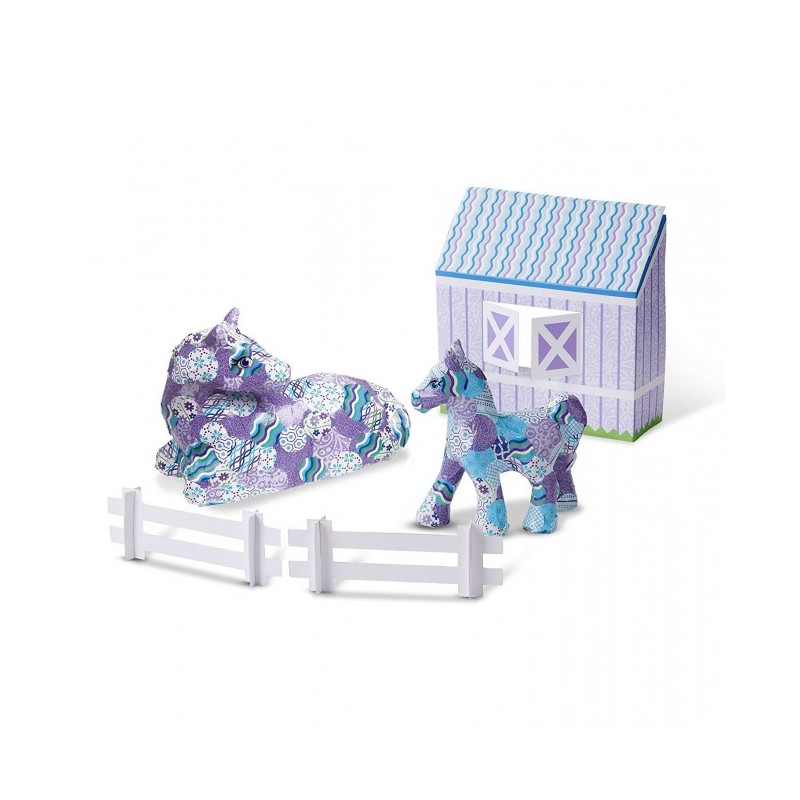 Découpage et Collage Facile Cheval et Poulain Melissa And Doug