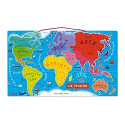 Puzzle Magnétique La Carte du Monde - Janod