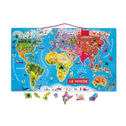 Puzzle Magnétique La Carte du Monde - Janod