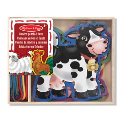 Animaux de La Ferme A Lacer - Melissa and Doug