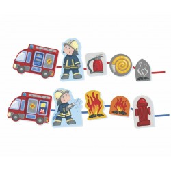 Jeu de Laçage Pompiers - Haba