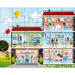 Puzzles Mon Petit Hopital 24 Pièces - Haba