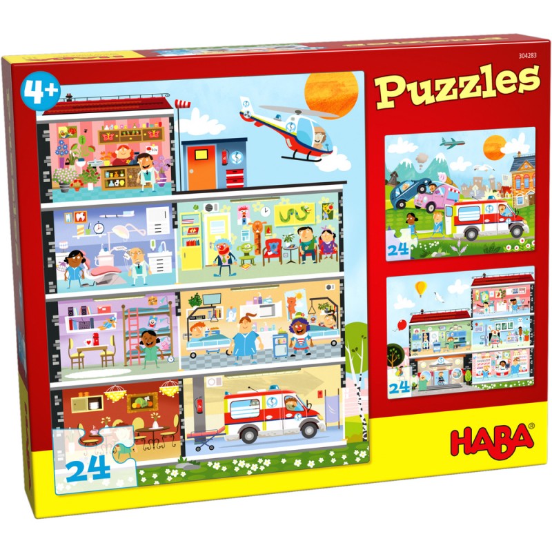 Puzzles Mon Petit Hopital 24 Pièces - Haba