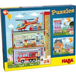 Puzzles Pompier 24 Pièces - Haba