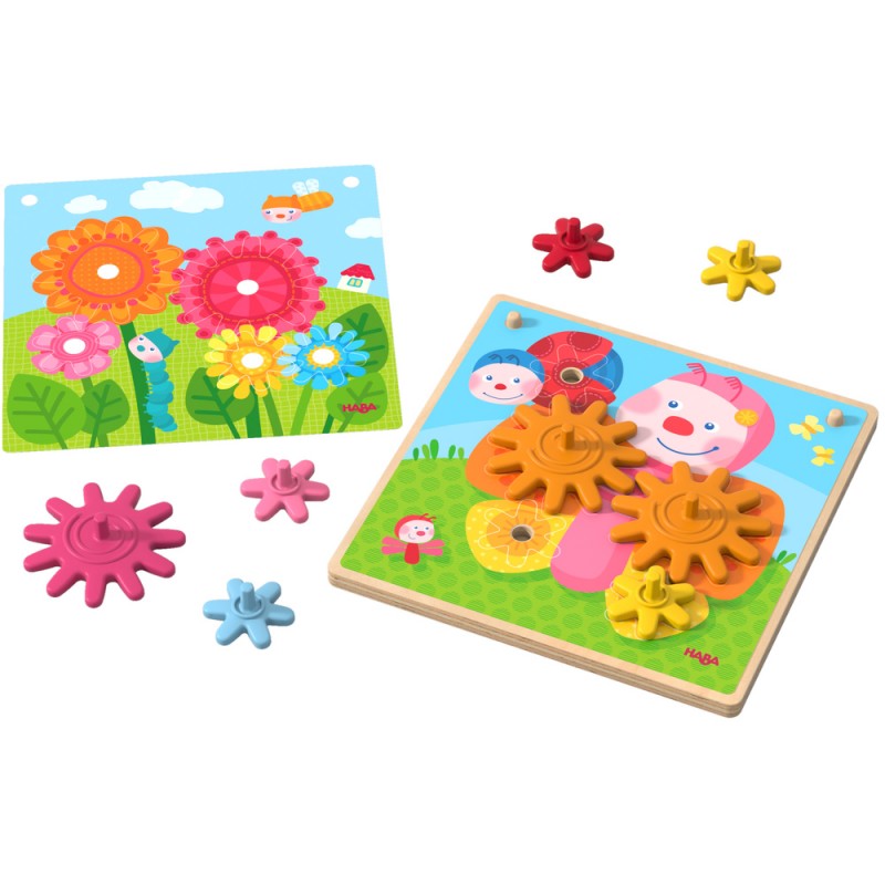 Puzzle Jeu d'Engrenages Les Animaux Dans Le Jardin - Haba