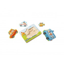 Puzzle En Bois Multi-Couches Pin Pon Pin Pon!- Haba