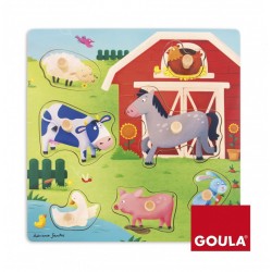 Puzzle à Encastrements Mamans et Bébés La Ferme - Goula