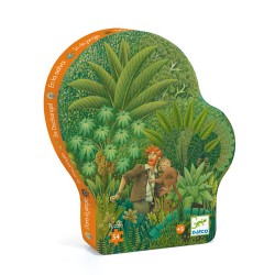 Puzzle Silhouette Dans la Jungle 54 Pièces - Djeco