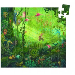 Puzzle Silhouette Dans la Jungle 54 Pièces - Djeco