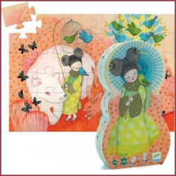 Puzzle Silhouette Kokeishi 36 Pièces - Djeco