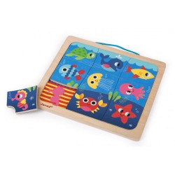 Magneto Puzzle Happy Fish - Janod