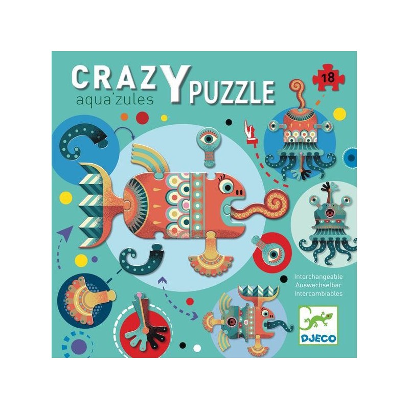 Crazy Puzzle Aqua'zules - Djeco