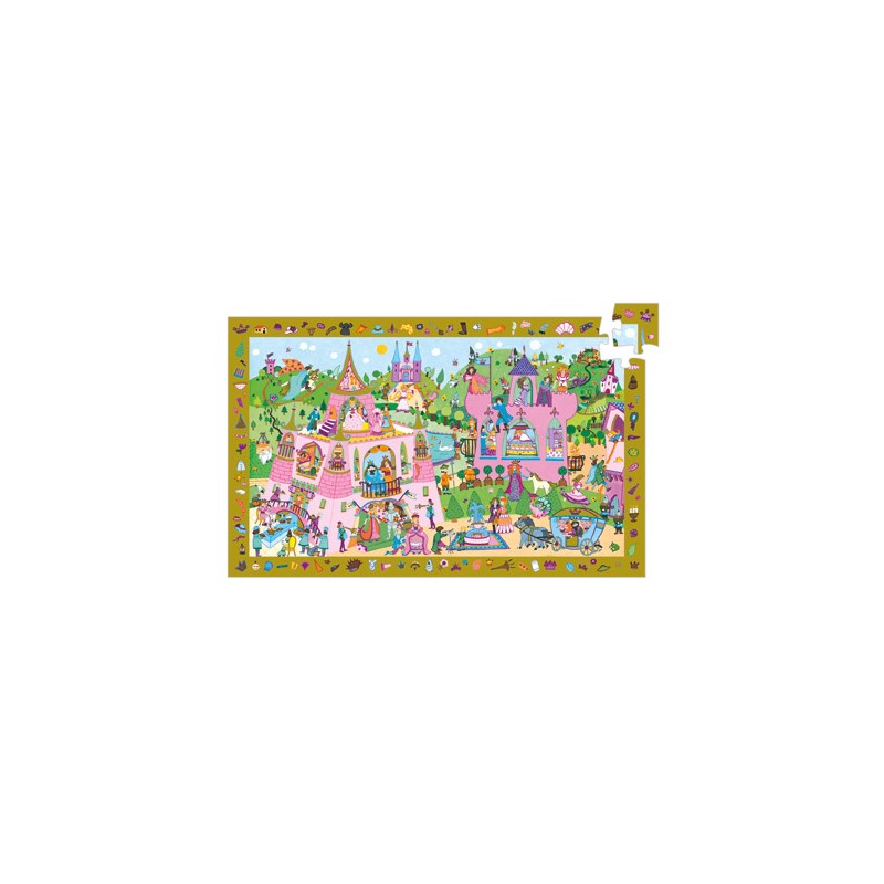 Puzzle d'Observation Princesses 54 Pièces - Djeco