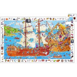 Puzzle d'Observation Les Pirates 100 Pièces - Djeco