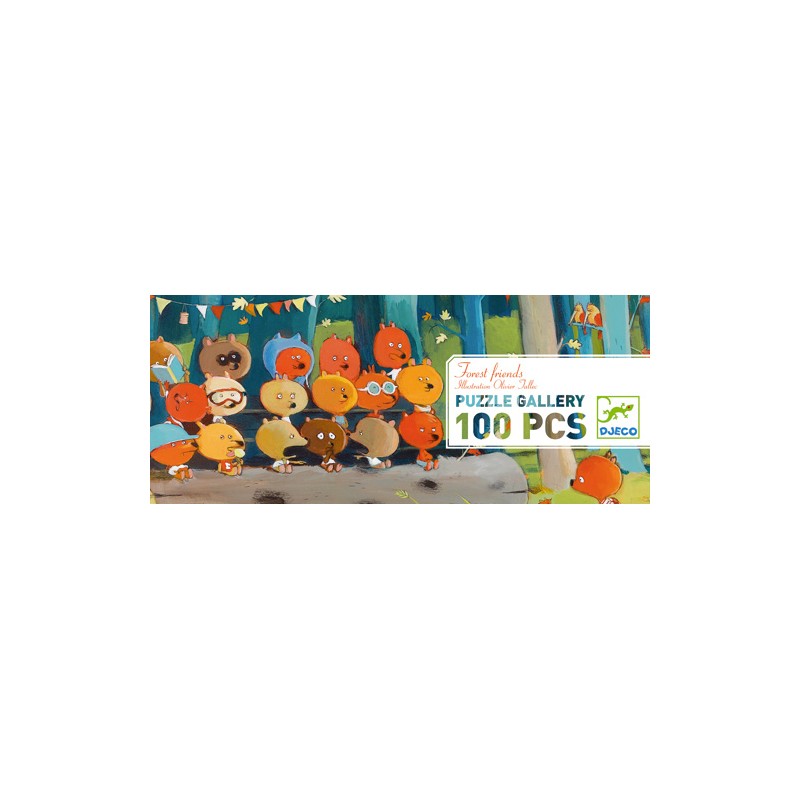 Puzzle Gallery Forest Friends 100 Pièces - Djeco