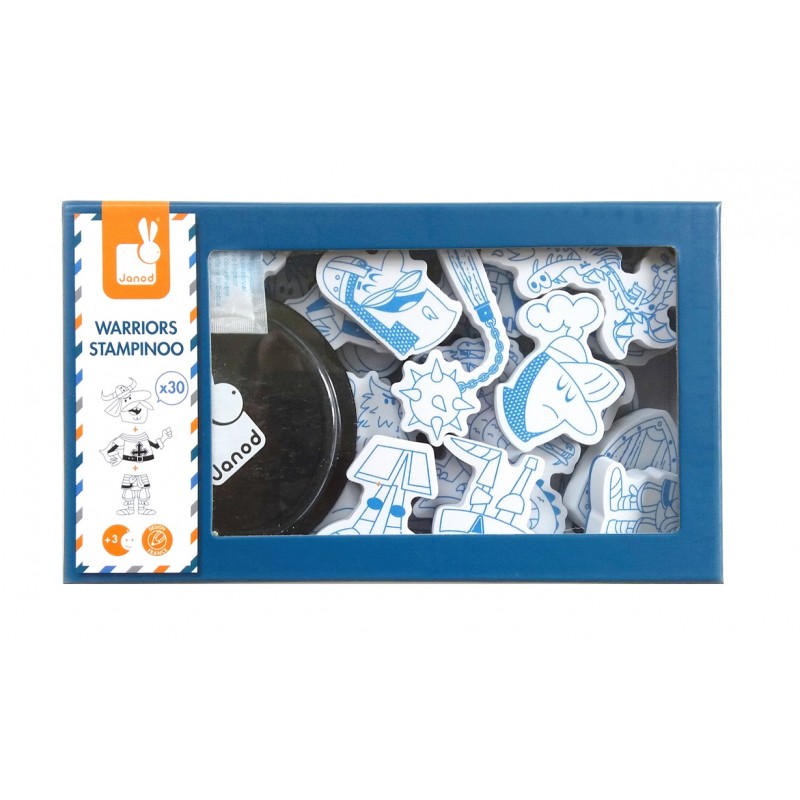 Coffret Tampons Chevaliers 30 Pièces - Janod