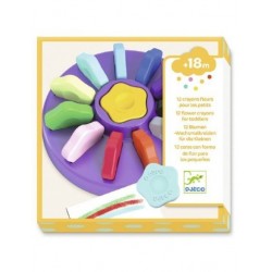 Crayons Fleurs Pour Les Petits 12 Pièces - Djeco DJ09005