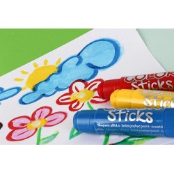 Tubes de Gouaches Solides 12 Crayons - Apli Kids 14228