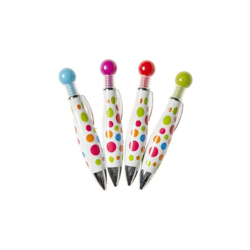 Stylo bille pastel fantaisie