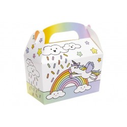 Boîte Carton Surprise Menu Enfant Licorne