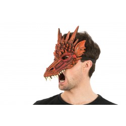 Demi Masque Réaliste Dragon...