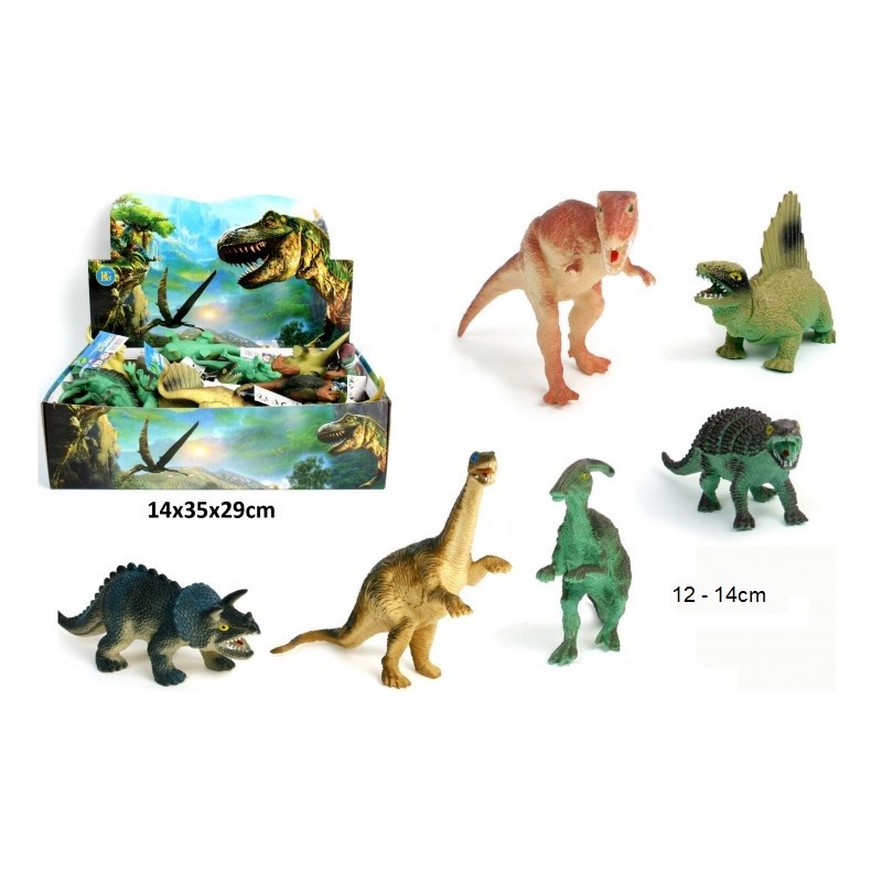 Dinosaure 12-14cm - Coti Jouets, grossiste en jouets de kermesse - fête  d'école et petits jouets pour anniversaire