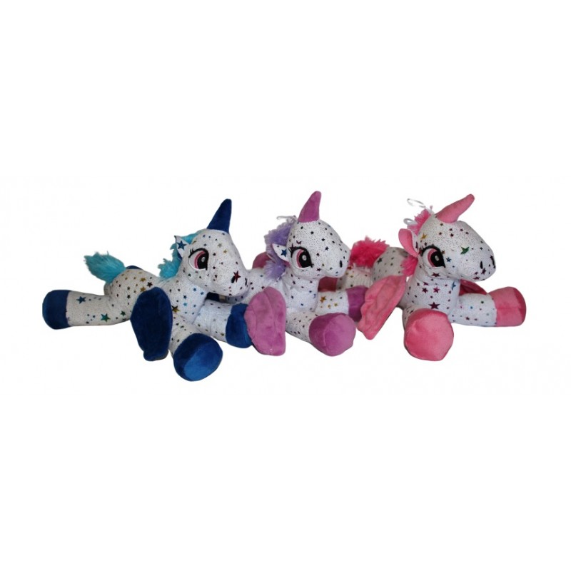 peluche licorne avec ailes