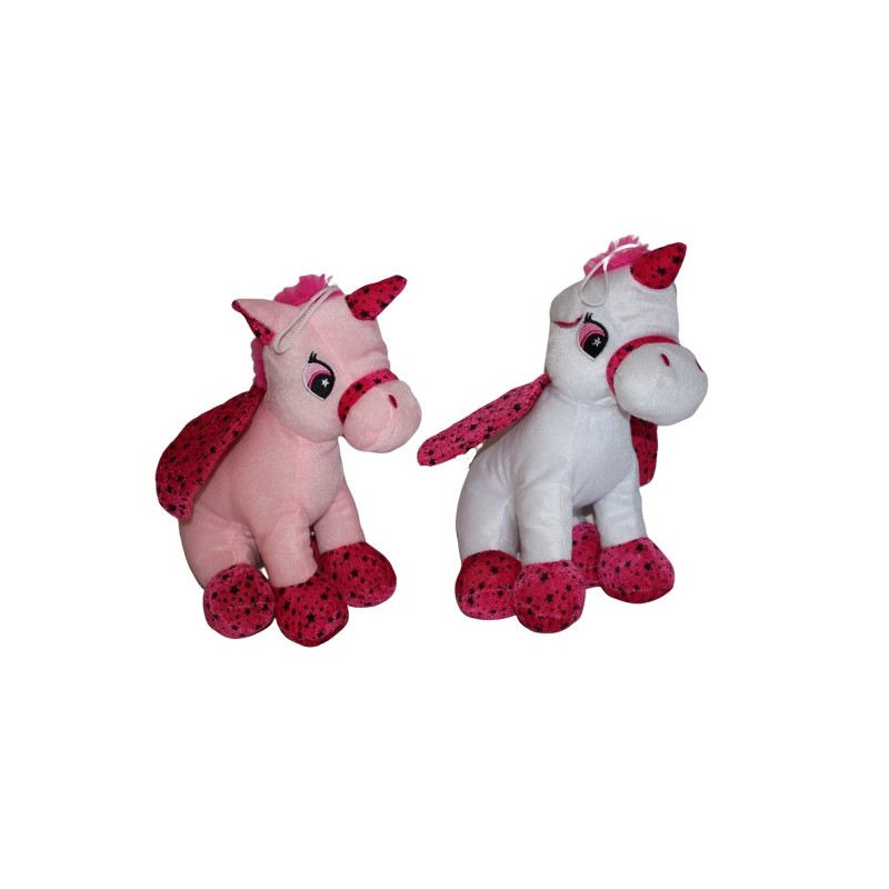 peluche licorne avec ailes