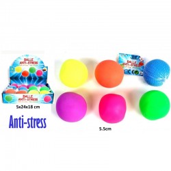 Balle Anti Stress Fluo 55mm