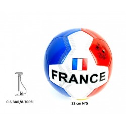 Ballon de Foot Simili Cuir France Taille N°5