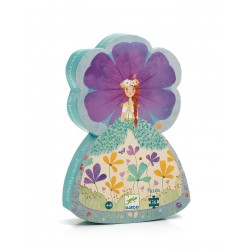 Puzzle Silhouette La Princesse Du Printemps 36 Pièces - Djeco