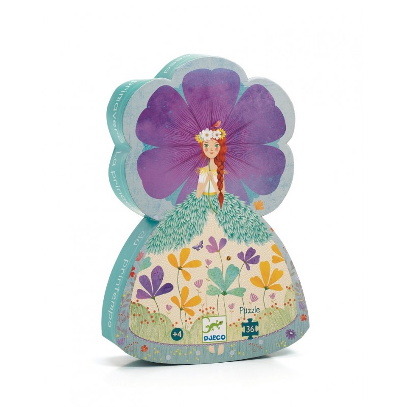 Puzzle Silhouette La Princesse Du Printemps 36 Pièces - Djeco