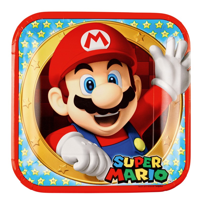 Assiettes en carton Super Mario Bros - Coti Jouets spécialiste