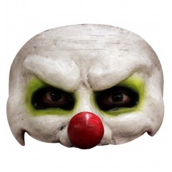 Demi Masque En Latex de Clown Effrayant