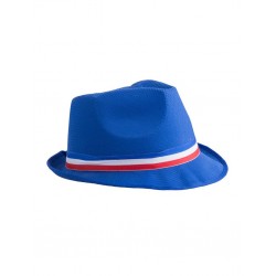 Chapeau Borsalino Bleu avec Bandeau France