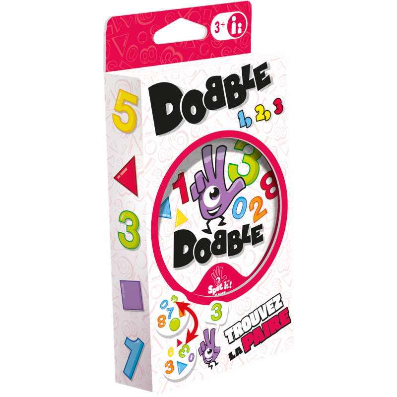 Jeu de Cartes Dobble 123 - Asmodée - Coti-Jouets Spécialiste Jeux