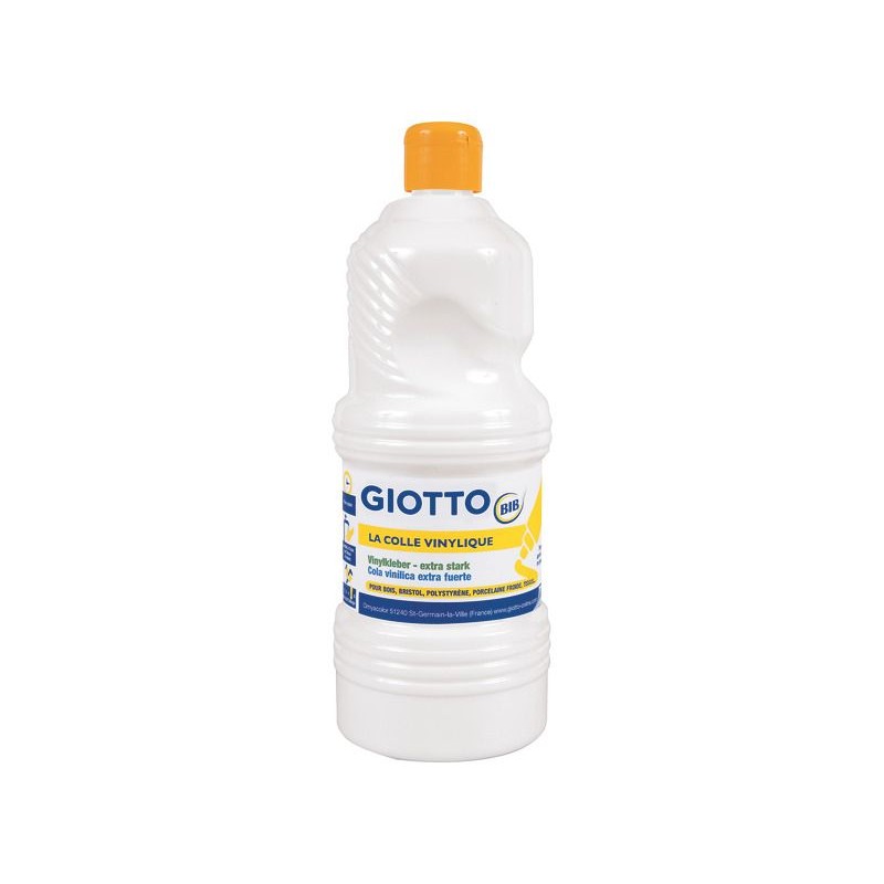 Colle Forte Blanche Vinyle Bouteille 1kg - Giotto - Coti-Jouets Spécialiste Loisirs  Créatifs Pour Collectivités