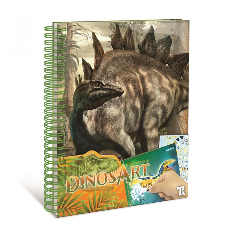 Carnet Créatifs Autocollant Par Numéro - Dinosart