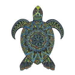 Puzzle En Bois Créatif La Tortue Tropicale 140 Pièces