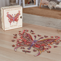 Puzzle En Bois Créatif Le Papillon Illusionniste 175 Pièces