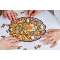 Puzzle En Bois Créatif Le Lion Majestueux 120 Pièces